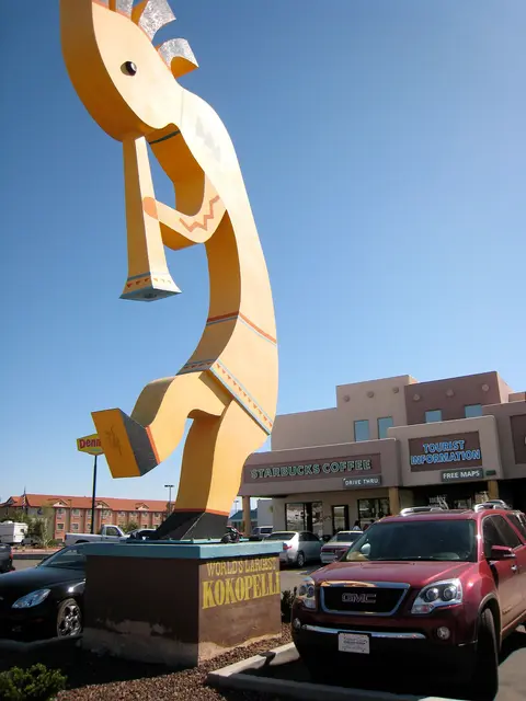 The World's Largest Kokopelli sculpture.