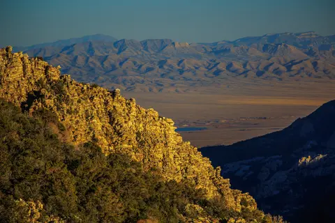 Desert vista from Wheeler Peak Scenic Drive.