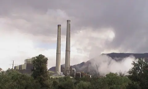 Power plant along Energy Loop Scenic Byway.