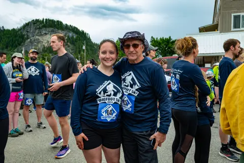Bigfoot 5K runners, Metaline Falls Bigfoot Festival.