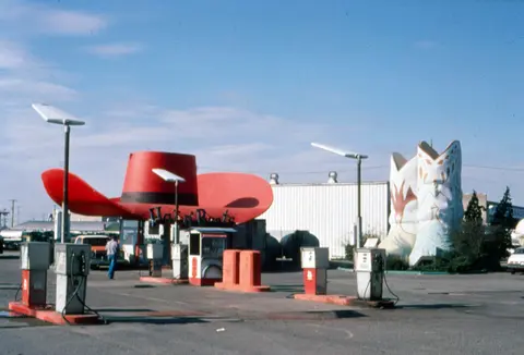 Original service station site, Hat 'n' Boots.
