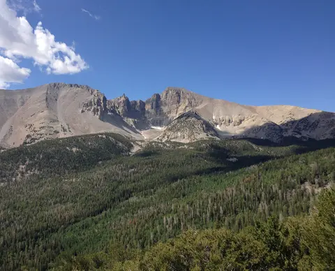 Wheeler Peak from Wheeler Peak Scenic Drive.