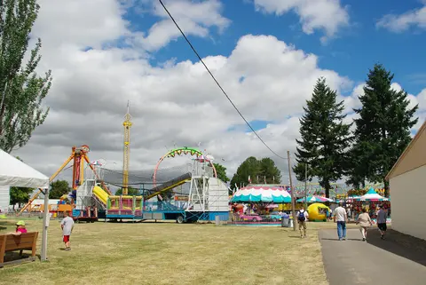 Carnival rides, Washington County Fair.