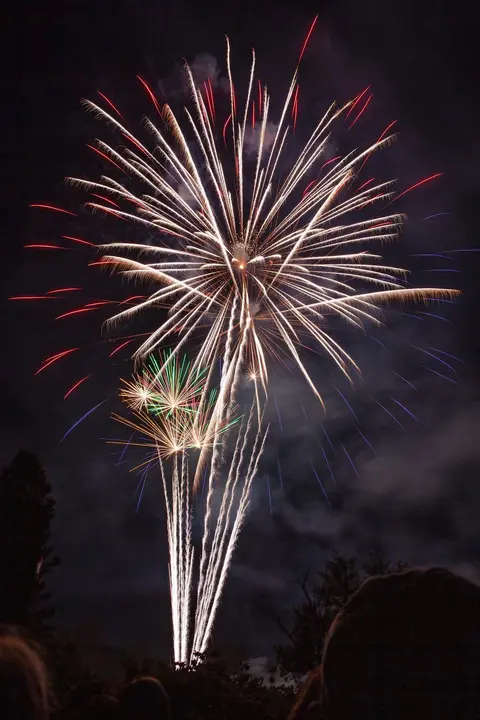 Fireworks display, Graeagle Independence Day Celebration.