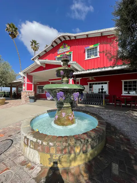 Fountain outside Murray Family Farms.