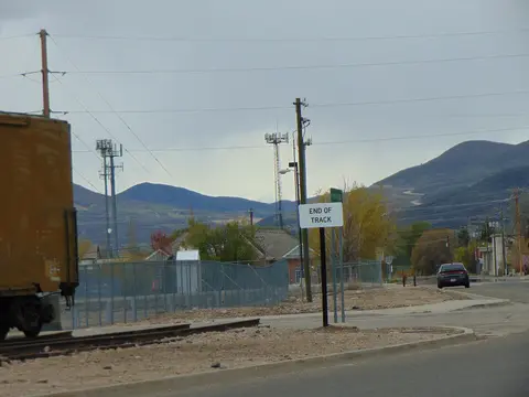 End of track, Heber Valley Railroad.
