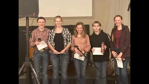 Contestants at the Glacier Fiddle Festival.